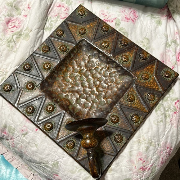 Bronze/Brown Colored Candle Holder Wall Decor from Home Goods Store. - Picture 6 of 10